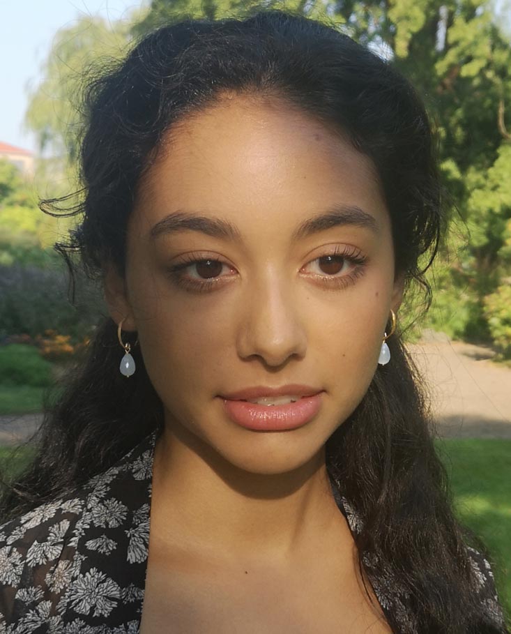 Sophia Baddeley - dråbeformede månesten og cirkelrunde ørekroge - Billede 3