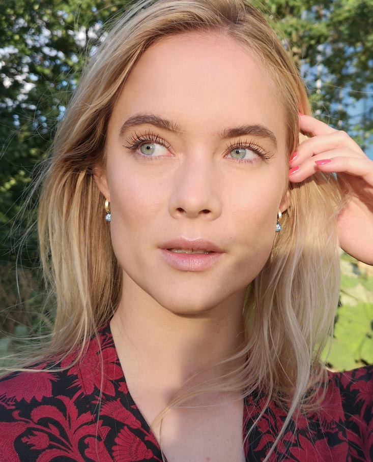 Hannah Brand - øreringe med naturligt forarbejdet sterlingsølv - Billede 3